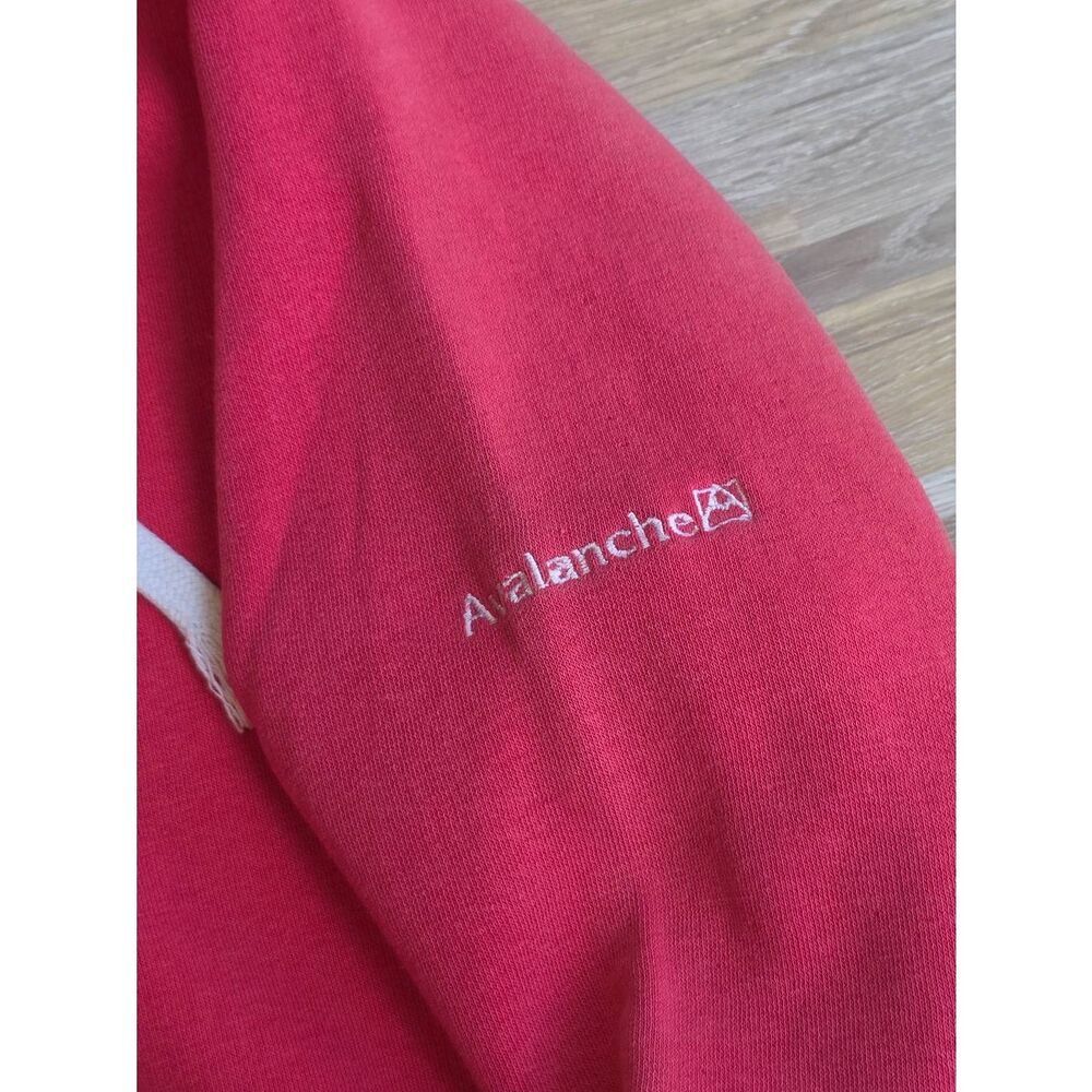 🇬🇪🍑Avalanche Coral Fleece Lined Zippered Front Hoodie Sweatshirt Large - Picture 7 of 12